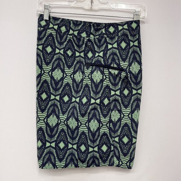 Patagonia Mens Board Shorts Nav/yGreen Aztec Surfboard Nylon Zip Pockets Size 32 - Picture 6 of 9